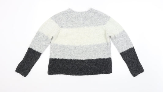 Primark Womens Multicoloured Striped Pullover Jumper Size 12