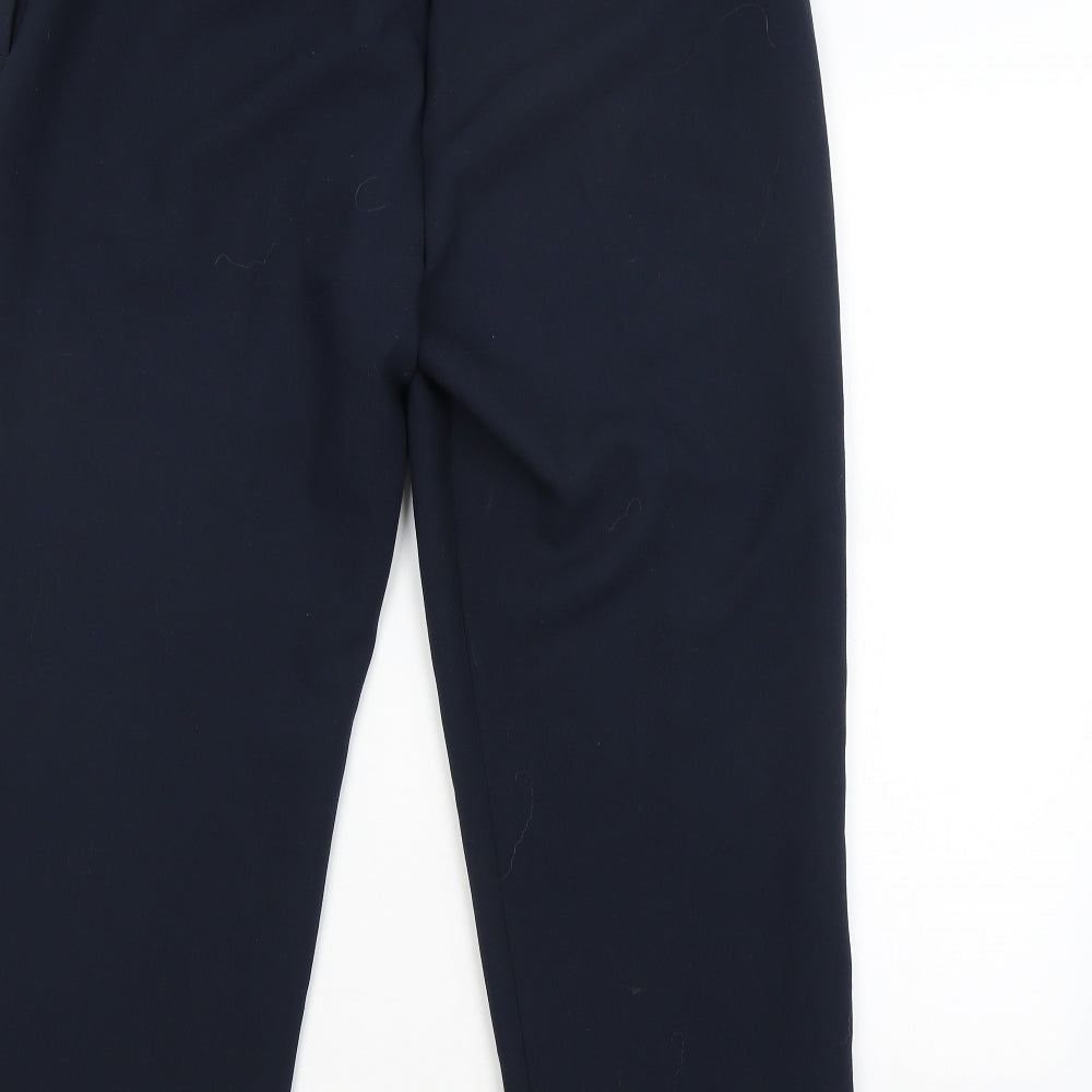Womens UK Size 14 M&S Regular Fit Blue Trousers