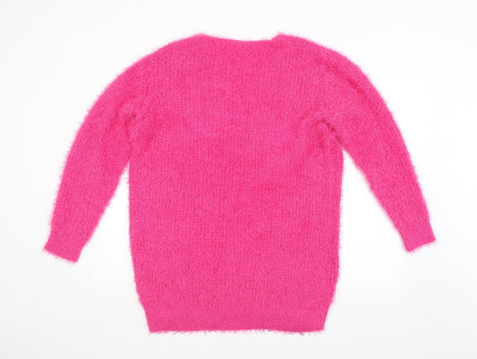Pep&Co. Womens Pink Pullover Jumper Size 16