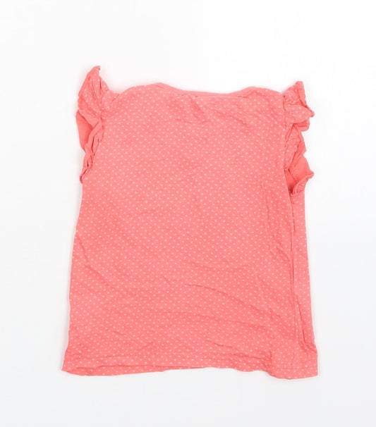 girl2girl Girls Pink Polka Dot Basic T-Shirt Size 2-3 Years