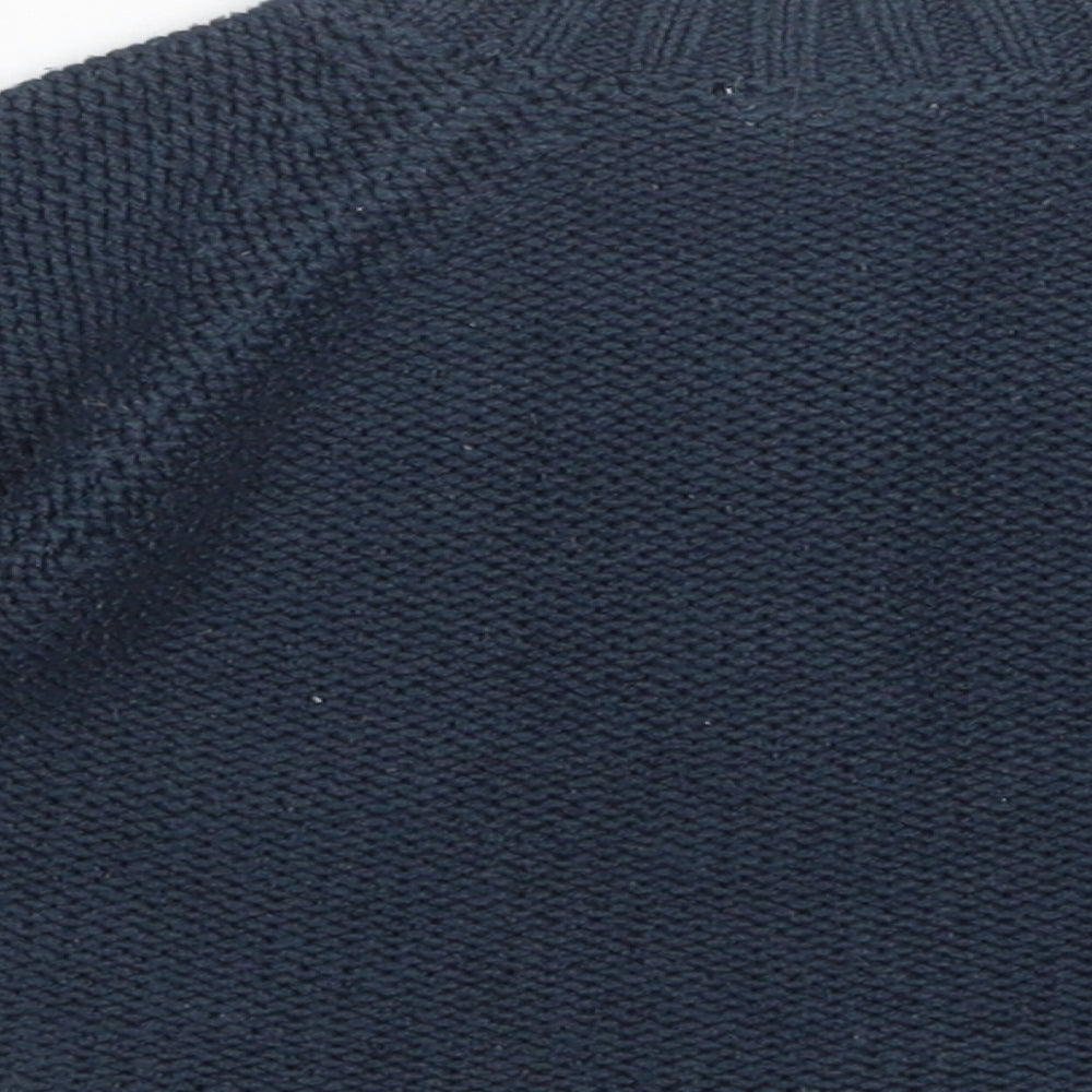 Brand and care label for miniclub Baby Blue Cardigan Jumper, size 9-12, Months