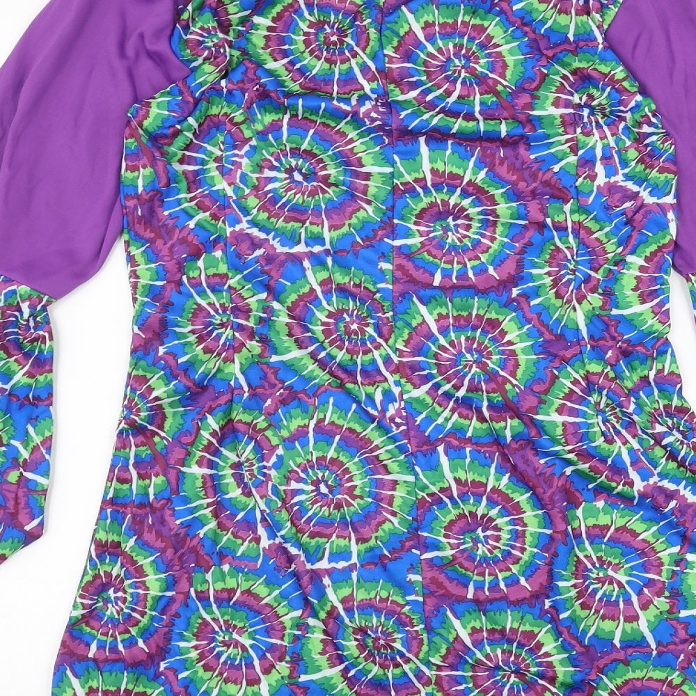 Womens UK Size One Size Preworn Purple Basic Blouse