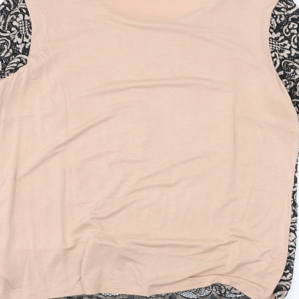 Womens UK Size 10 Marks and Spencer Pink Basic T-Shirt