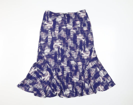 Marks and Spencer Womens Blue Floral Pettiskirt Skirt Size 12