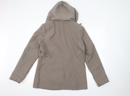 Womens UK Size 12 debinhams Green Parka Coat