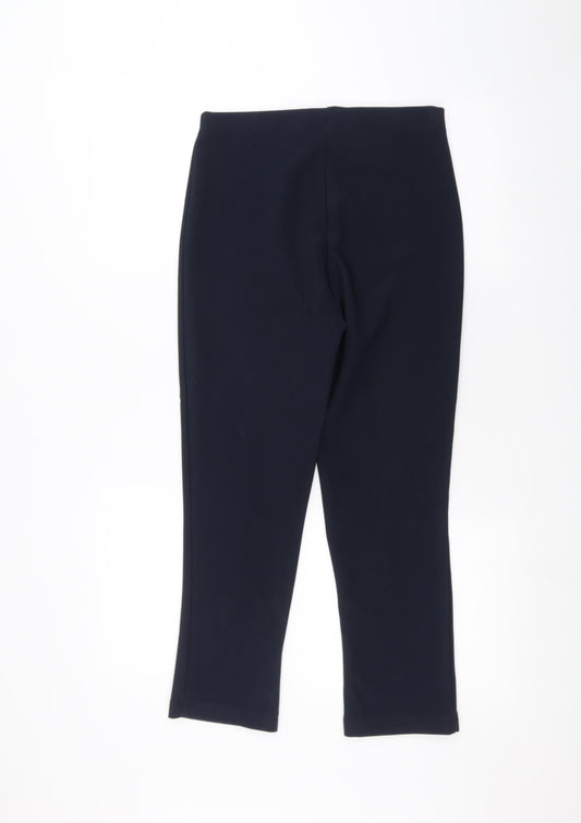 Preworn Womens Blue Trousers Size 10 L22 in