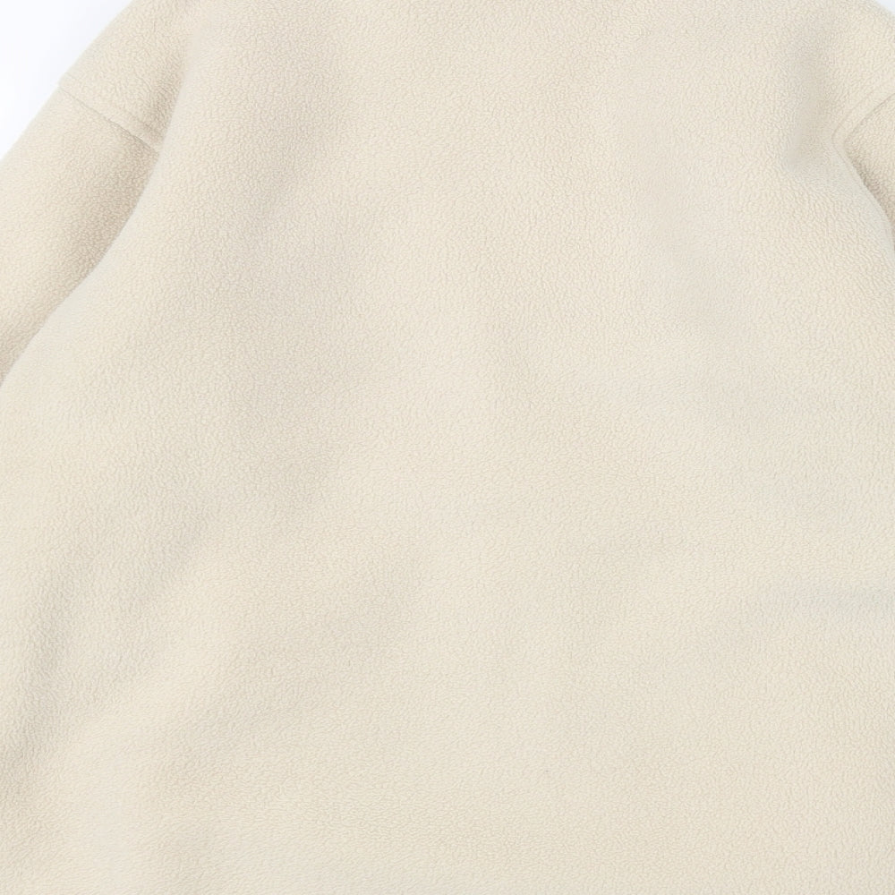 EWM Womens White Full Zip Jumper Size S