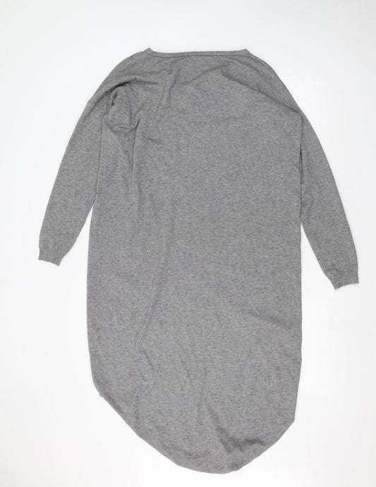 Womens UK Size One Size Preworn Grey Pullover Jumper