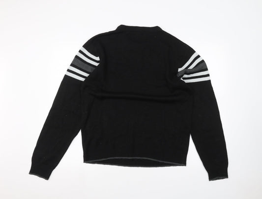 Cutting Edge Mens Black Pullover Jumper Size L
