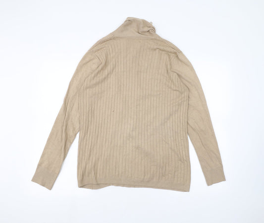Womens UK Size 14 Debinhams Brown Cardigan Jumper