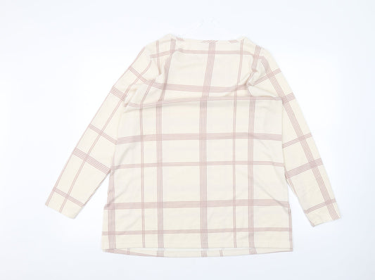 Damart Womens White Pullover Jumper Size 14