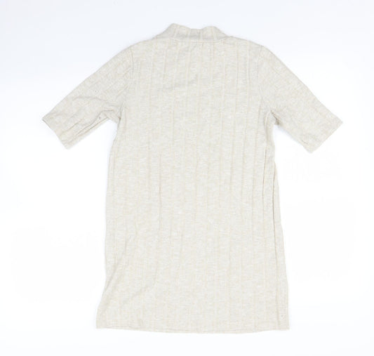 F&F Womens Beige T-Shirt Dress Size 8