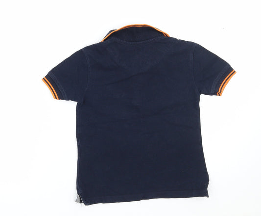 The Spitalfields Shirt Co Boys Blue Basic Polo Size 5-6 Years