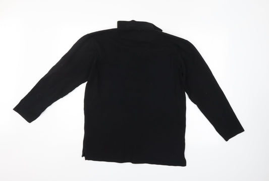 Soul Star Mens Black Polo Size L