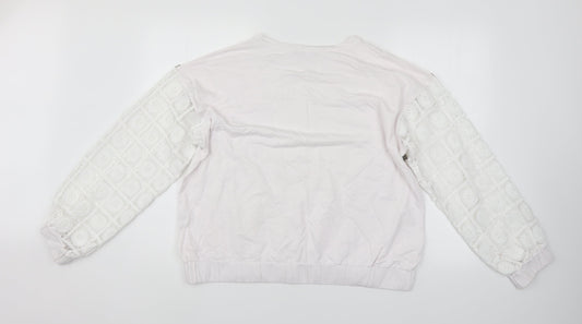 Womens UK Size L Select White Pullover Jumper