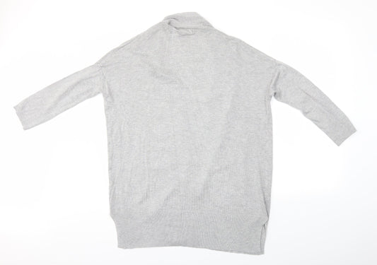 Primark Womens Grey Knit Cardigan Jumper Size 10