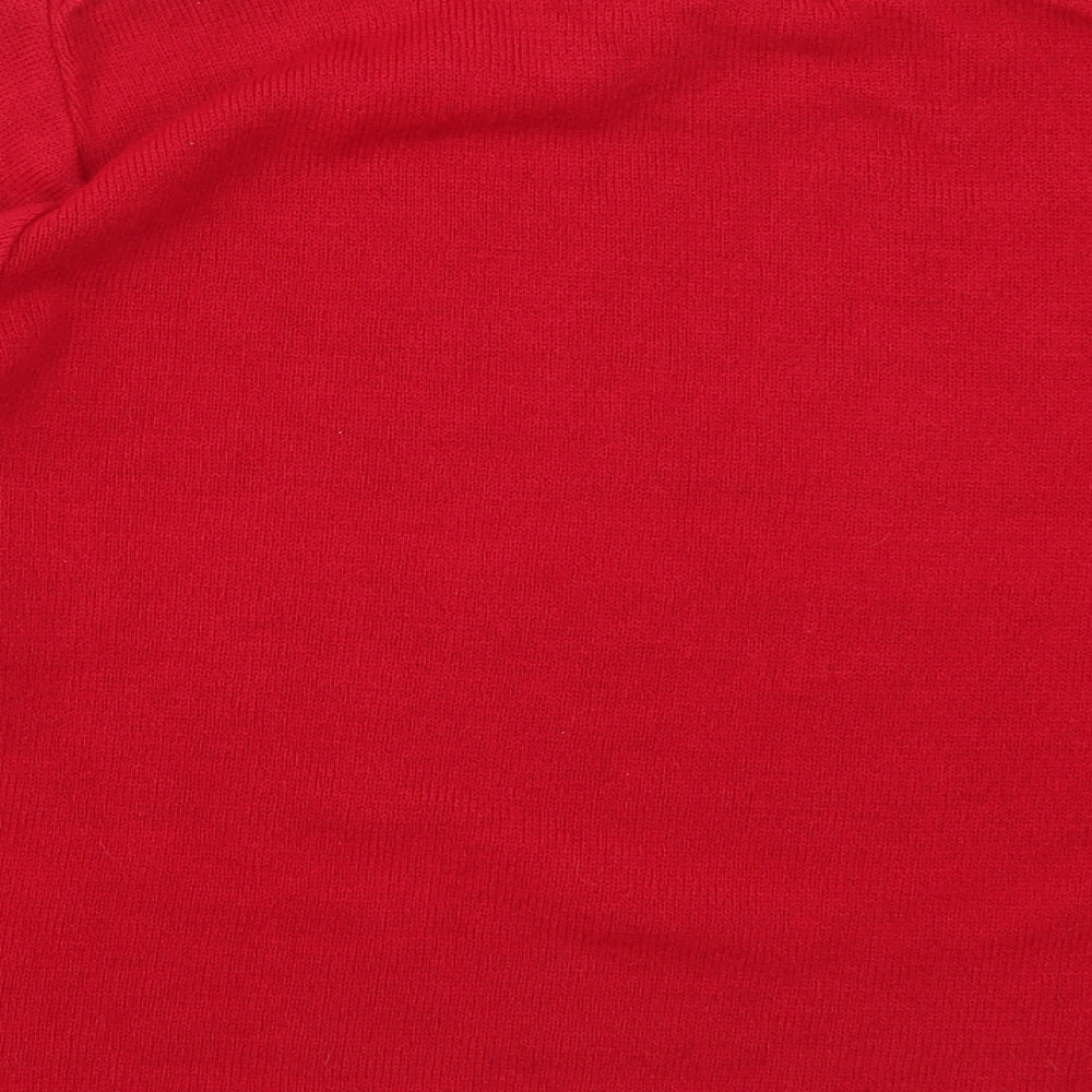 Womens UK Size L Vida Vi Red Pullover Jumper