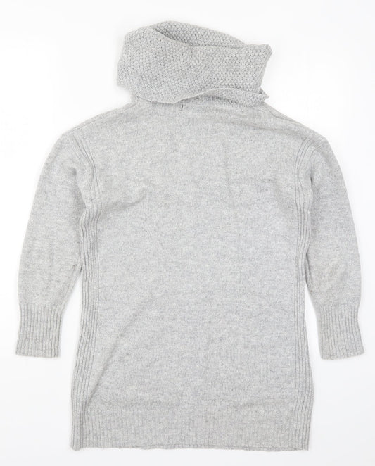 M&Co Womens Grey Knit Pullover Jumper Size 10