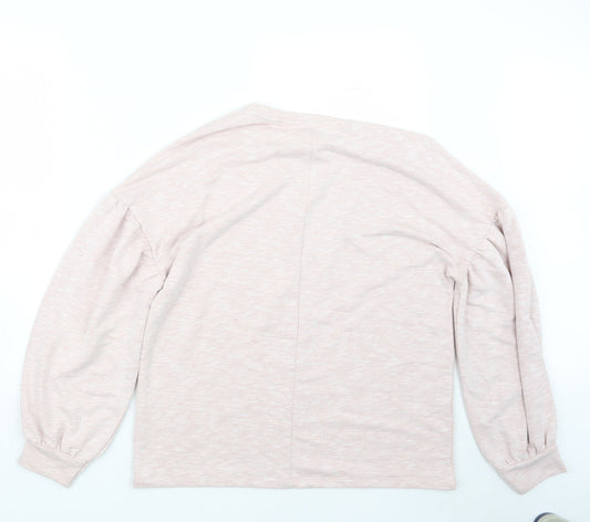 Papaya Womens Pink Knit Pullover Jumper Size M