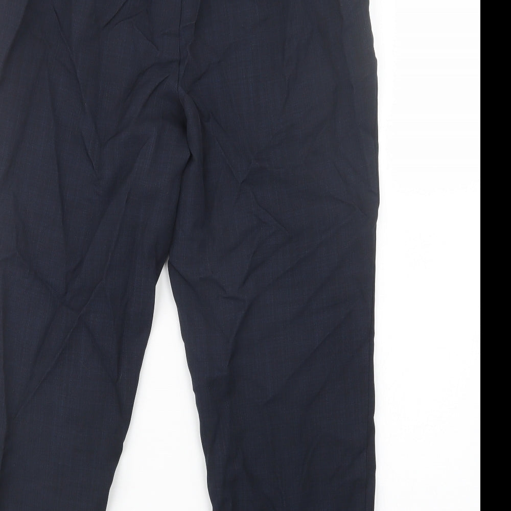 Womens UK Size 14 Marks and Spencer Regular Fit Blue Trousers