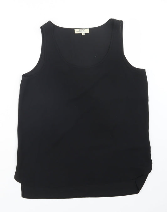 Womens UK Size 8 Papaya Black Basic Tank
