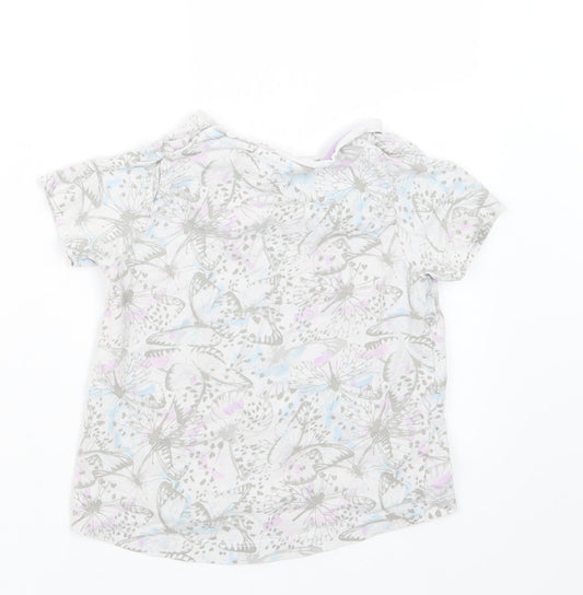 TU Girls White Geometric Top Pyjama Top Size 3-4 Years