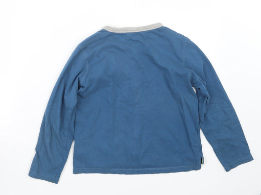 Blue Zoo Boys Blue Basic T-Shirt Size 7-8 Years