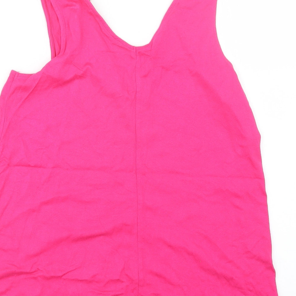 George Womens Pink Basic Tank Size 8