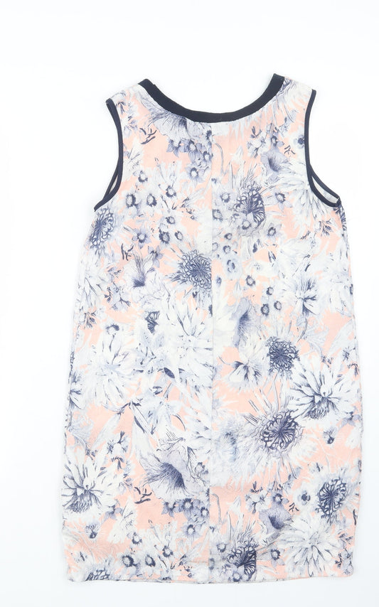 New Look Womens Blue Floral Mini Size 10