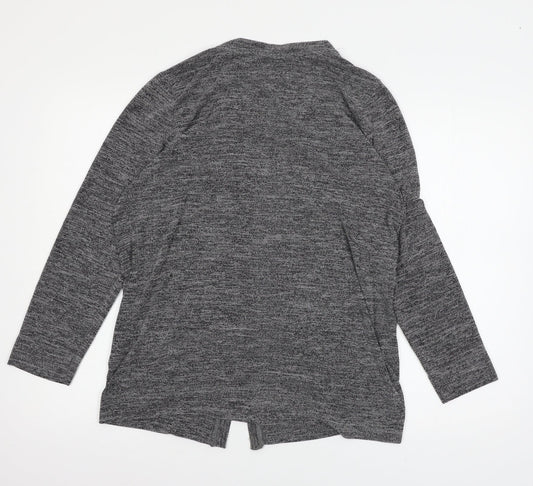 Free/quent Womens Grey Knit Cardigan Jumper Size M
