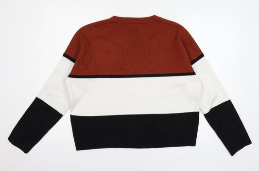 Womens UK Size M New Look Brown Pullover Jumper