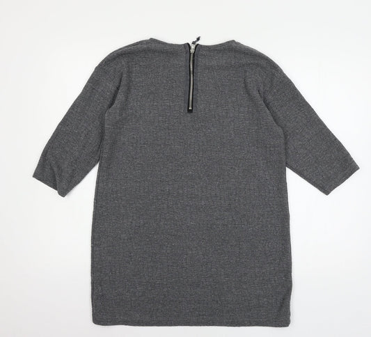 Womens UK Size 10 Topshop Grey Pullover Jumper