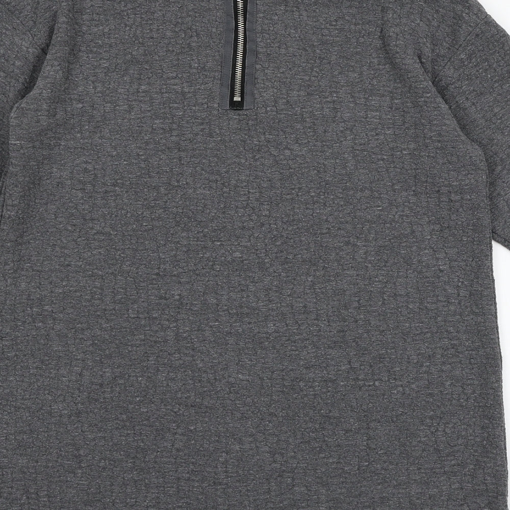 Womens UK Size 10 Topshop Grey Pullover Jumper