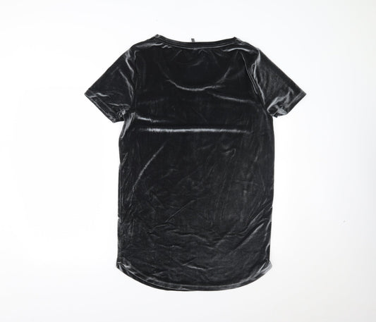 ASOS Womens Silver Basic T-Shirt Size M