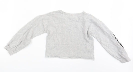 Matalan Girls Grey Pullover Jumper Size 9 Years