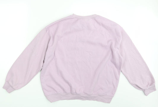 H&M Womens Purple Pullover Jumper Size M