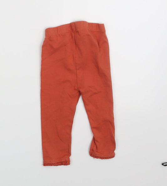 Nutmeg Baby Brown Jogger Leggings Size 3-6 Months - Waist 12in; inside leg 7in