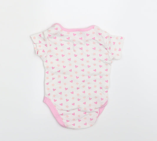 I Love my Unicorn Girls White Polka Dot Basic T-Shirt Size 6-9 Months
