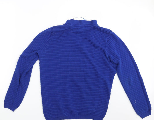 Womens UK Size L Fransa Blue Pullover Jumper