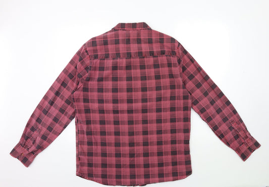 rolla's Mens Red Check Button-Up Size M