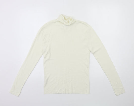 Primark Womens White Knit Pullover Jumper Size 12