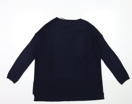 Womens UK Size 8 Topshop Blue Pullover Jumper