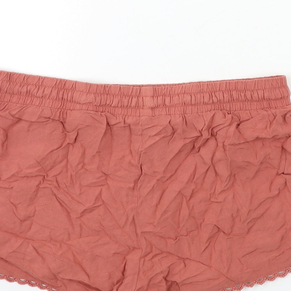 Primark Womens Red Bermuda Shorts Size 8