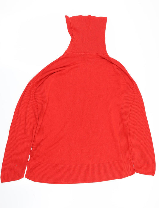 F&F Womens Red Pullover Jumper Size 12