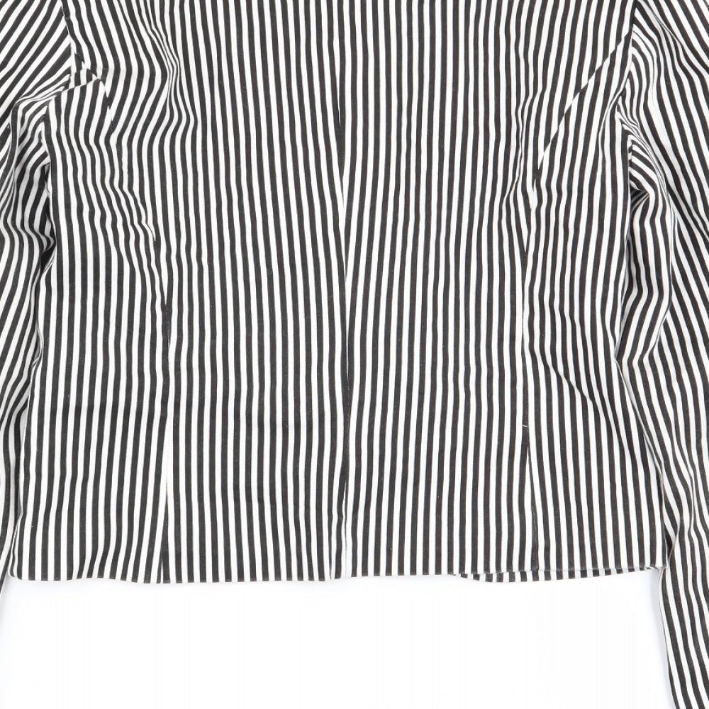 Only Womens Multicoloured Striped  Jacket Blazer Size 8