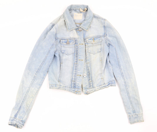 365 Womens Blue Jacket Size 8 - denim jacket