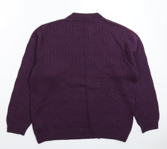 Womens UK Size 20 Happit Purple Pullover Jumper