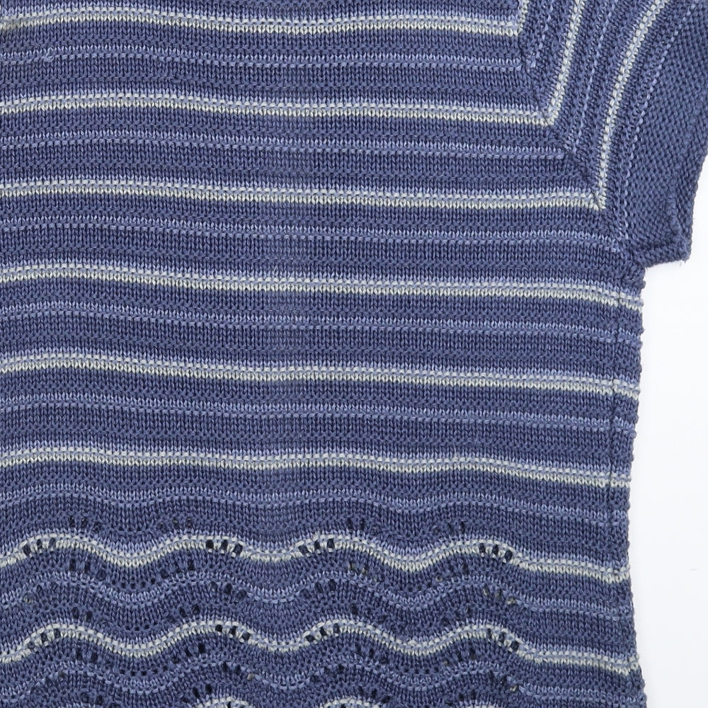 Womens UK Size L Anna Rose Blue Cardigan Jumper
