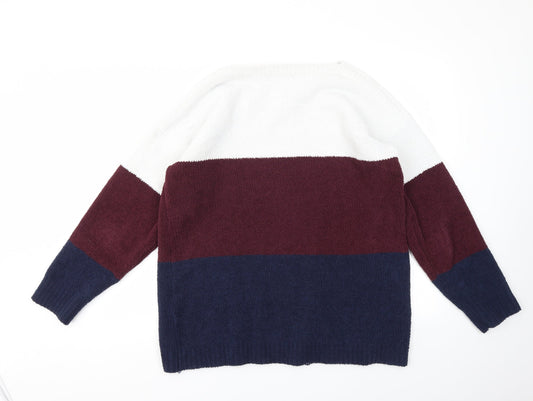 Arista Womens Multicoloured Striped Pullover Jumper Size 18