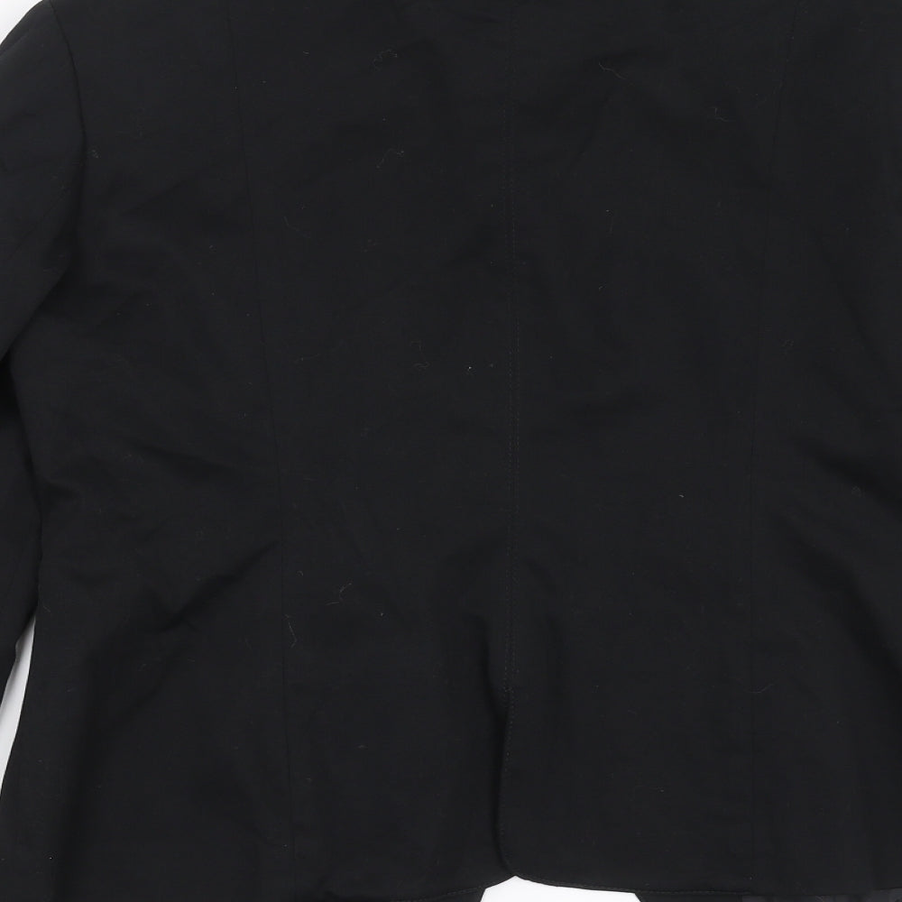 Preworn Womens Black Jacket Suit Jacket Size 16